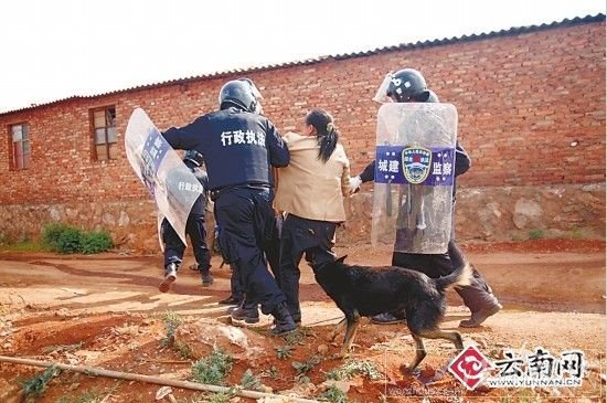 房主被帶離現場 記者 周明佳 攝
