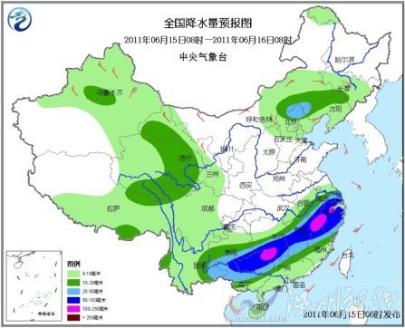 中國北方今日雨水逐漸增多 南方強降雨天氣持續(xù)