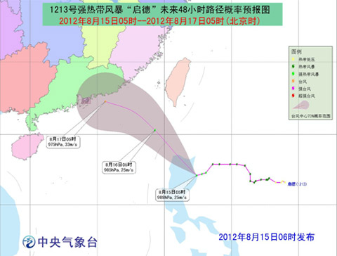 今日臺風啟德強度又升級 15日臺風啟德最新消息