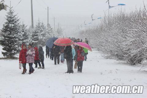 內蒙古大雪 內蒙古阿爾山地區昨日迎來入秋以來最大降雪