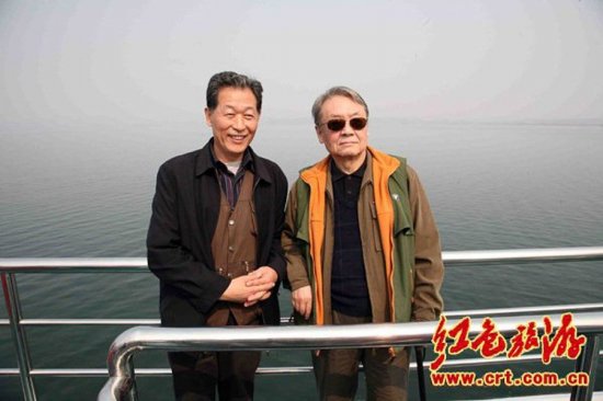 李實(原名毛遠新)參觀南水北調工程
