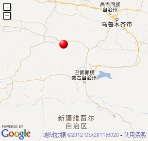 新疆巴音郭楞蒙古自治州和靜縣3.8級地震