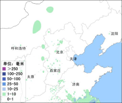 內蒙古山西河北北京今晨出現降雪