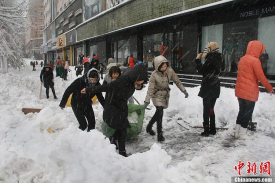 黑龍江鶴崗暴雪