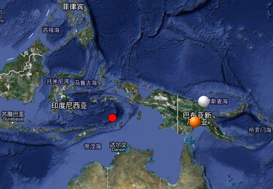 印尼東部海域地震