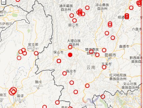 12月30日云南巍山縣昌寧縣3.2級地震
