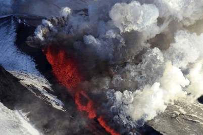 堪察加半島火山噴發