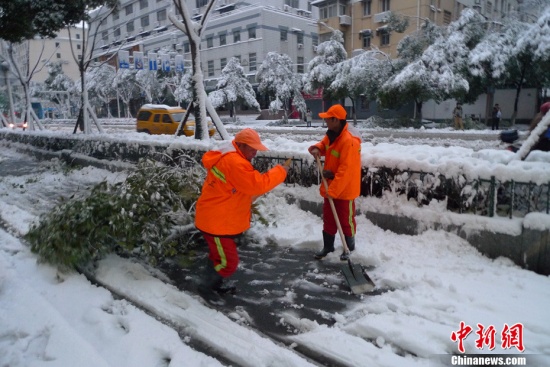 江蘇南京大雪