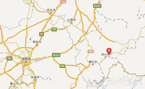 吉林江源區(qū)八寶煤礦瓦斯爆炸位置