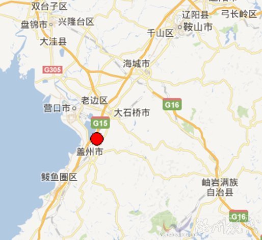 營口蓋州地震
