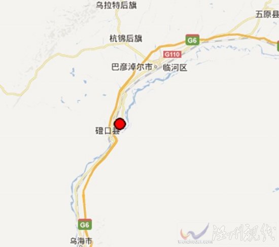 內蒙古巴彥淖爾市磴口縣和鄂爾多斯市杭錦旗交界地震