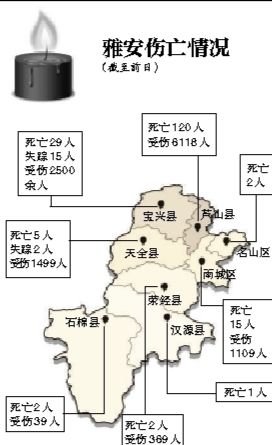 蘆山地震死亡人數(shù)