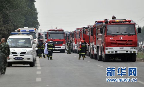 吉林市火災現(xiàn)場