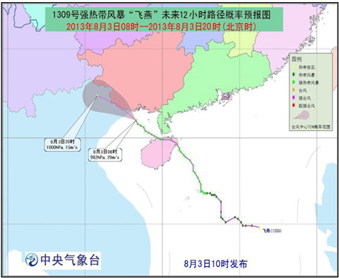 臺(tái)風(fēng)飛燕登陸