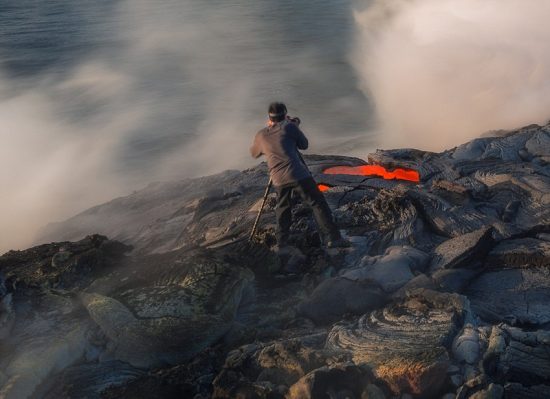 美國攝影師拍攝夏威夷基拉韋亞火山噴發