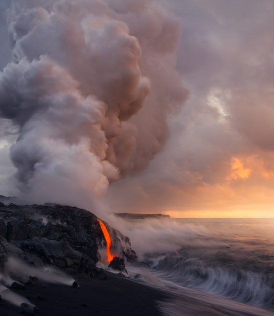 美國攝影師拍攝夏威夷基拉韋亞火山噴發