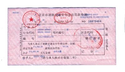 韓紅違規(guī)接受處罰的罰單