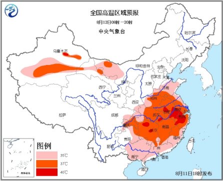 浙江周一還有高溫 局地高溫仍有40~42℃