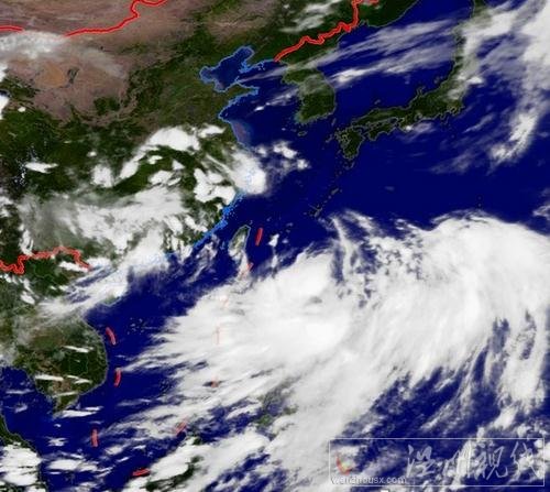 2013年臺(tái)風(fēng)潭美衛(wèi)星云圖
