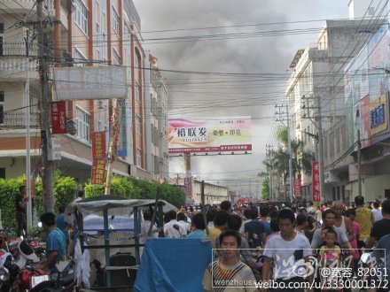 汕頭谷饒火災現場圖片