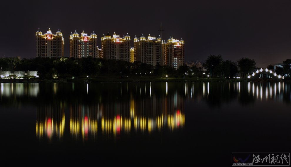 溫州夜景 溫州美女?dāng)z影師梵夏的江心嶼夜景照片和南塘夜景圖片