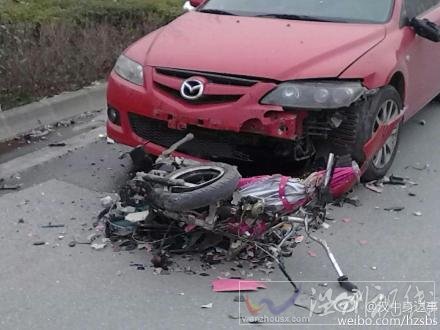 漢中濱江路車禍現場