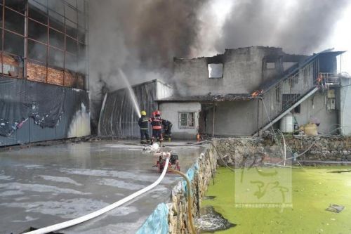 瑞安鞋廠火災 瑞安市飛云街道上河工業區鞋廠火災