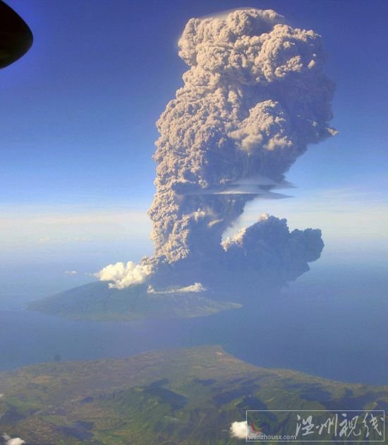 印尼火山噴發圖片