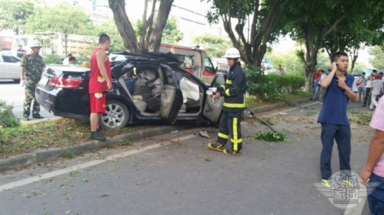 增城荔城大道車禍