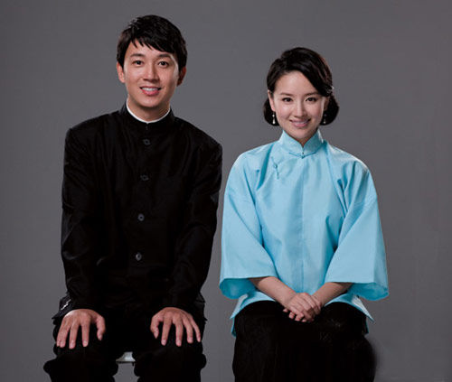 董潔潘粵明結婚照 