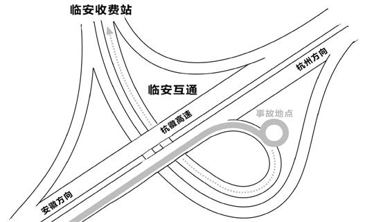 事故地點示意圖。