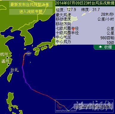 今年第8號(hào)臺(tái)風(fēng)浣熊實(shí)況