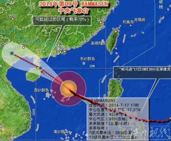 威馬遜臺(tái)風(fēng)路徑