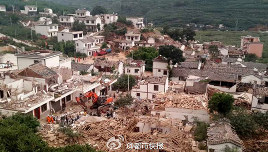 云南地震死亡人數 截至4日上午9時遇難者上升到381人