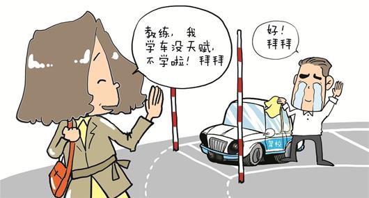 女子學(xué)車14年最終放棄