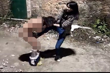 14歲女孩遭欺凌視頻截圖