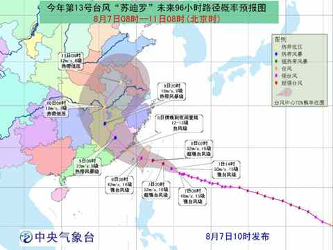 臺風(fēng)蘇迪羅路徑預(yù)報(bào)圖