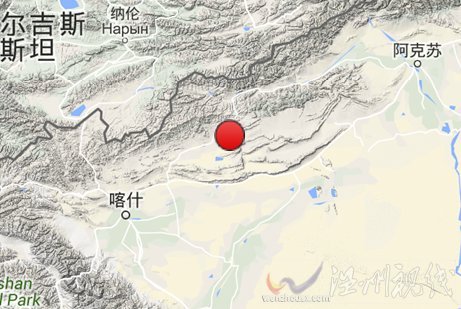 2015年8月30日新疆克孜勒蘇柯爾克孜州阿圖什市發(fā)生4.0級地震
