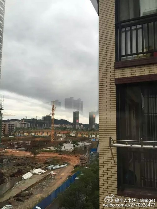 江西武寧驚現(xiàn)海市蜃樓