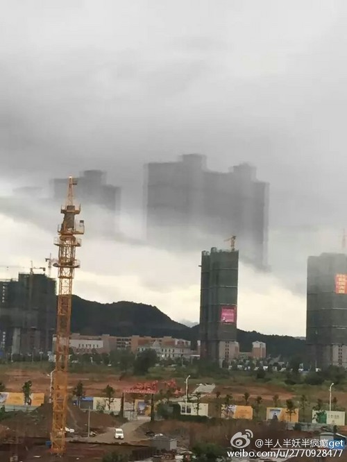 江西武寧驚現(xiàn)海市蜃樓