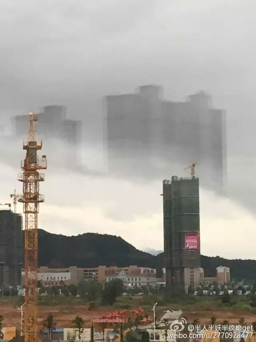 江西武寧驚現(xiàn)海市蜃樓