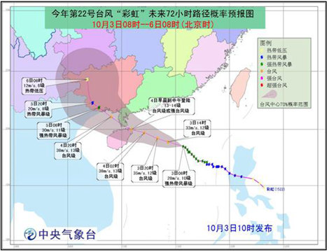 彩虹臺(tái)風(fēng)最新路徑圖