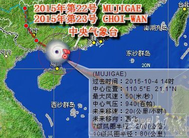 臺風彩虹登陸湛江