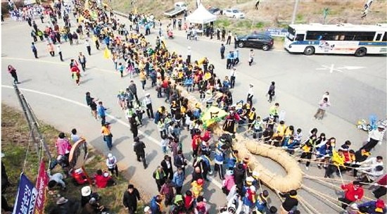 韓國(guó)拔河申遺成功