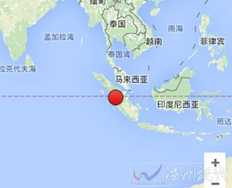 印尼蘇門答臘島海域地震