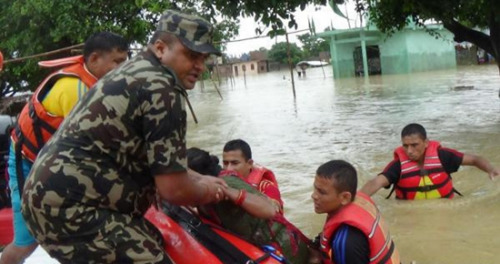 尼泊爾暴雨引發洪水和泥石流造成58人遇難數十人失蹤