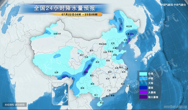 北方暴雨范圍縮小 吉林還有大暴雨