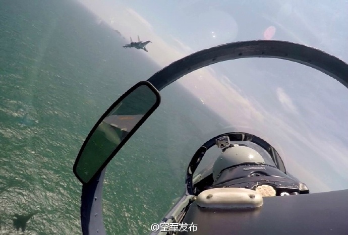 中國空軍多型戰機南海巡航