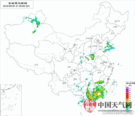 妮妲臺風雷達動態(tài)圖