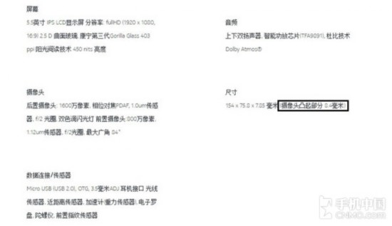 諾基亞6官方參數(shù)